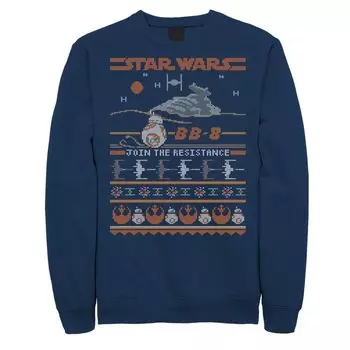 Мужская винтажная толстовка «Звездные войны» BB-8 «Присоединяйся к Сопротивлению» Licensed Character, синий