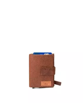 Мужская визитница из воловьей кожи Stamp, светло-коричневый