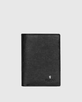 Мужская визитница из жесткой кожи черного цвета Festina, черный