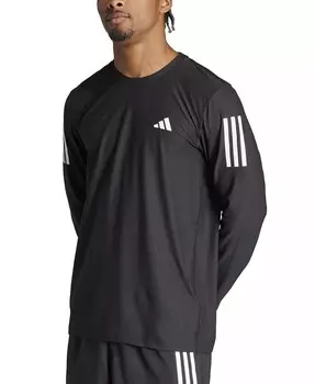 Мужская влагоотводящая футболка с длинными рукавами The Run The Run adidas, черный