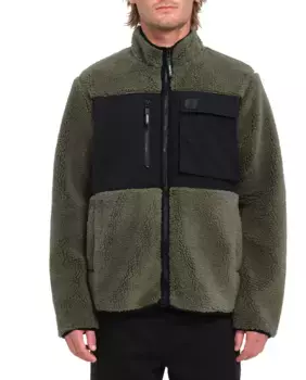 Мужская водолазка на молнии Volcom, темно-зеленый