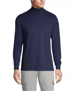 Мужская водолазка Super-T Lands' End, синий