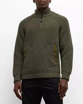 Мужская водолазка в рубчик Moncler x Pharrell Williams Moncler Genius, цвет Olive