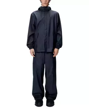 Мужская водонепроницаемая худи с капюшоном на молнии Essential Rains, синий