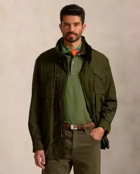 Мужская водонепроницаемая куртка больших размеров Polo Ralph Lauren, цвет Verde Amazonas