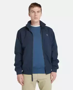 Мужская водонепроницаемая куртка-бомбер на молнии Timberland, тёмно-синий