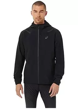 Мужская водонепроницаемая куртка черно-серого цвета 2011C242-001 ACCELERATE WATERPROOF Asics, серый