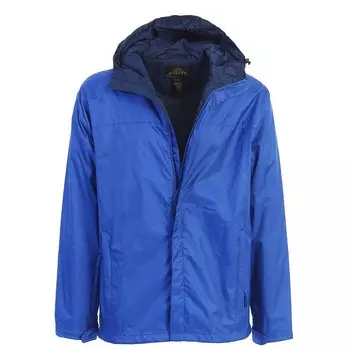 Мужская водонепроницаемая куртка-дождевик Gioberti с сетчатой подкладкой и сумкой для переноски, цвет Royal Blue