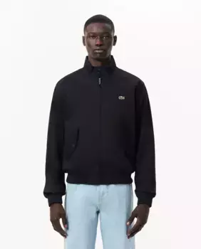 Мужская водонепроницаемая куртка Harrington из хлопкового твила Lacoste, тёмно-синий