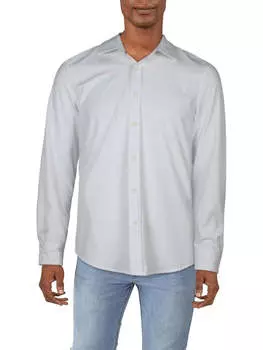 Мужская водонепроницаемая рубашка на пуговицах с воротником Kenneth Cole, белый