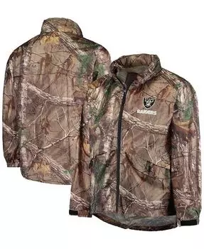 Мужская водонепроницаемая складная куртка с молнией во всю длину Realtree Camo Las Vegas Raiders Sportsman Dunbrooke, зеленый