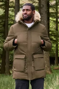 Мужская водонепроницаемая утепленная парка Fern Mountain Warehouse, зеленый