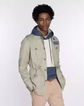 Мужская военная зеленая куртка с мультипринтом Harper & Neyer, темно-зеленый