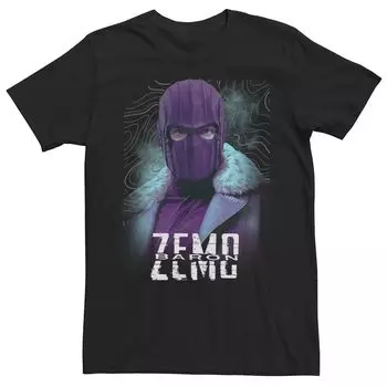 Мужская волнистая футболка Marvel The Falcon And The Winter Soldier Baron Zemo Licensed Character