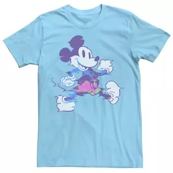 Мужская волнистая неоновая футболка с Микки Маусом Disney Licensed Character