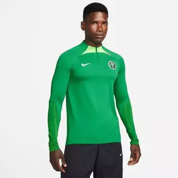 Мужская вязаная футболка для футбола Nike Nigeria Strike Dri-FIT, зеленый