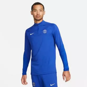 Мужская вязаная футболка Nike Paris Saint-Germain Strike Dri-FIT Soccer Drill, синий
