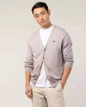 Мужская вязаная куртка на пуговицах Scotta 1985, цвет Topo