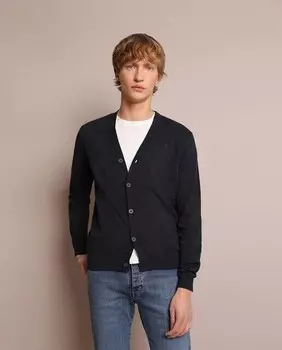 Мужская вязаная куртка с застежкой на пуговицы Scalpers, синий