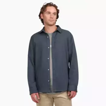 Мужская вязаная рубашка на пуговицах Quiksilver, цвет eclipse
