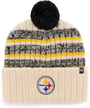 Мужская вязаная шапка-бини Pittsburgh Steelers Tavern '47