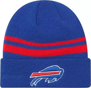 Мужская вязаная шапка New Era Buffalo Bills Royal с манжетами