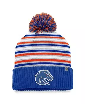 Мужская вязаная шапка Royal Boise State Broncos Dash с манжетами и помпоном Top of the World