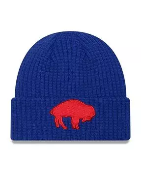 Мужская вязаная шапка Royal Buffalo Bills Historic Prime с манжетами New Era, синий