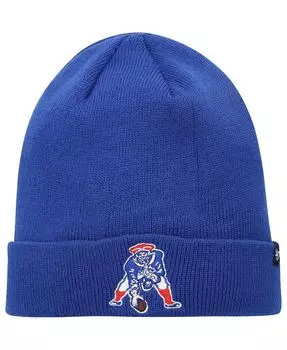 Мужская вязаная шапка Royal New England Patriots Legacy с манжетами '47 Brand