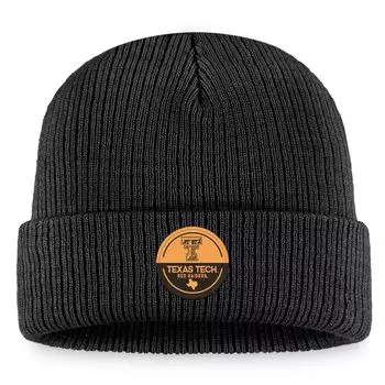 Мужская вязаная шапка Top of the World черная Texas Tech Red Raiders Elijah с манжетами