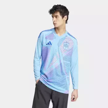 Мужская вратарская футболка Испания 2024 Tiro Adidas, синий