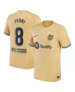 Мужская выездная майка Pedri Gold Barcelona 2022/23 Replica Player Nike, золото