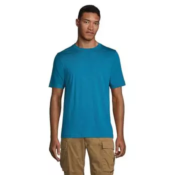 Мужская высокая футболка Supima с короткими рукавами Lands' End