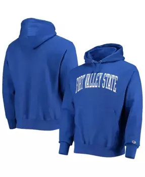 Мужская высокая толстовка с капюшоном Fort Valley State Wildcats Tall Arch Pullover Hoodie Champion, синий