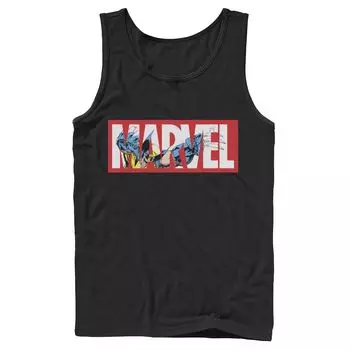 Мужская заправочная майка с логотипом Marvel X-Men Wolverine Licensed Character