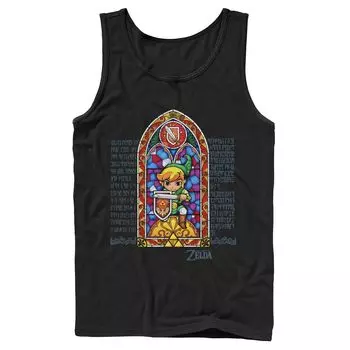 Мужская защитная майка с витражами Nintendo Zelda Licensed Character
