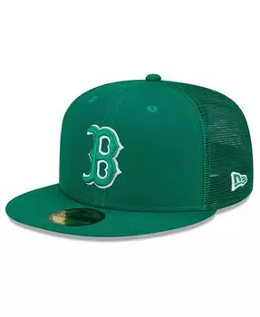 Мужская зеленая бейсболка Boston Red Sox 2022 ко Дню Святого Патрика 59FIFTY. New Era