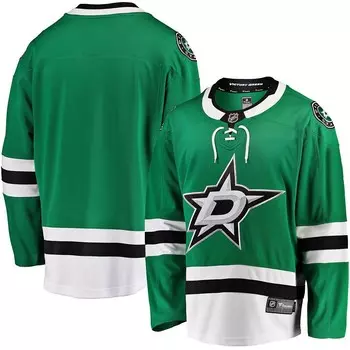 Мужская зеленая домашняя футболка с логотипом Fanatics Dallas Stars, цвет Str Green