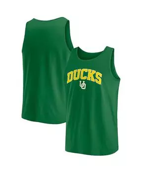 Мужская зеленая фирменная майка Oregon Ducks Block Arch Fanatics, зеленый