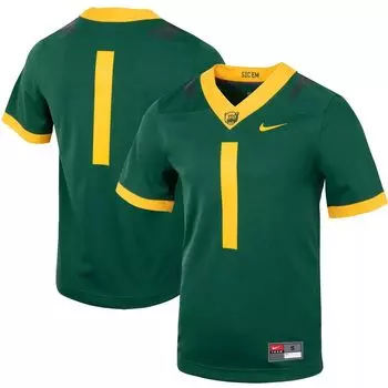 Мужская зеленая футбольная майка #1 Baylor Bears Untouchable Nike