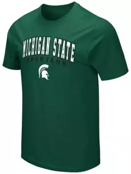 Мужская зеленая футболка Colosseum Michigan State Spartans