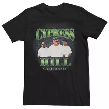 Мужская зеленая футболка Cypress Hill California в стиле ретро Epic Rights Retro Licensed Character