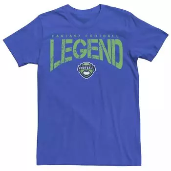 Мужская зеленая футболка ESPN Fantasy Football Legen с рваной надписью Licensed Character