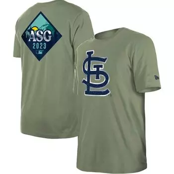 Мужская зеленая футболка Evergreen Матча всех звезд St. Louis Cardinals 2023 New Era