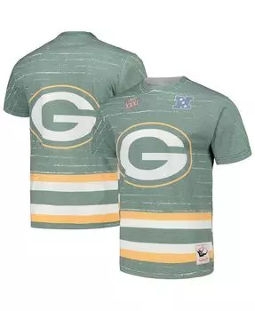 Мужская зеленая футболка Green Bay Packers Jumbotron 3.0 Mitchell & Ness, зеленый