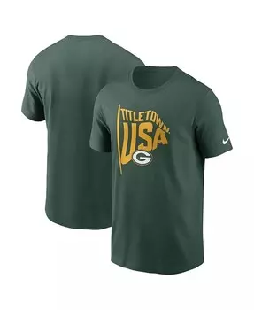 Мужская зеленая футболка Green Bay Packers Local Essential Nike, зеленый
