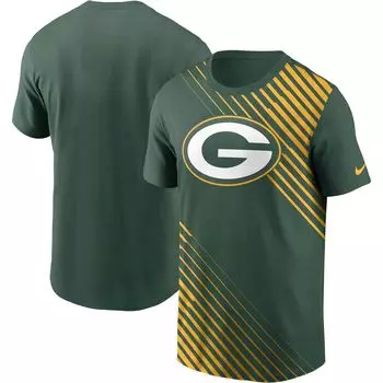 Мужская зеленая футболка Green Bay Packers Yard Line Fashion Asbury Nike