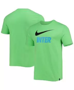 Мужская зеленая футболка inter milan swoosh club Nike, зеленый