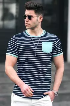 Мужская зеленая футболка Madmext, зеленый