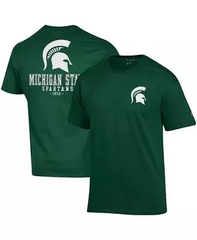 Мужская зеленая футболка Michigan State Spartans Stack 2-Hit Champion, зеленый